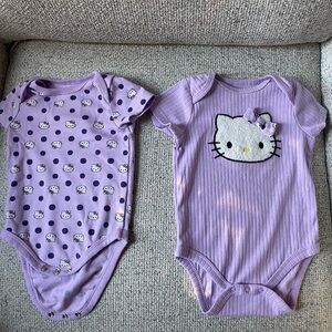 2 for 1 Hello Kitty onesies